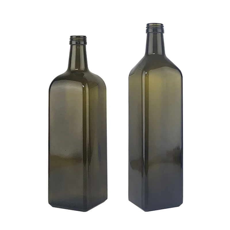 1000ml Dark glass olive oil container dispenser Buy 1000ML Square