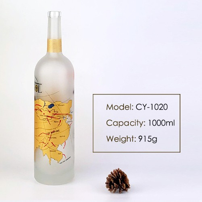 750ml 1000ml Wholesale Glass Water Bottles with Stopper Super Flint Liquor  Beverage Frosted Glass Water Bottle - China Beverage Bottle, Glass Bottle