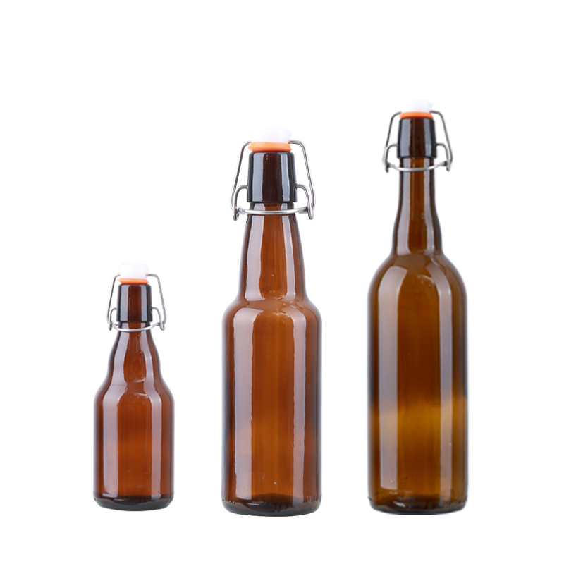 12.5 Oz. Swing Top Glass Bottle