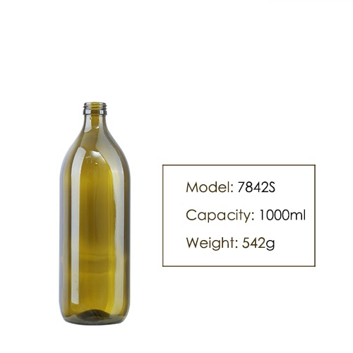 1000ml Round Olive Oil Glass Bottle 7842s Buy 1000ml Round Olive Oil Glass Bottle 7842s Product On Zibo Creative International Trade Co Ltd